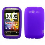 Wholesale HTC Wildfire S G13 Silicone (Purple)